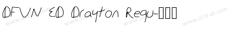 DFVN ED Drayton Regu字体转换